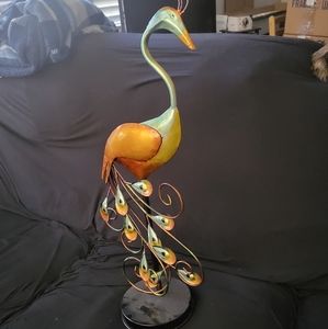 Colorful Peacock sculpture